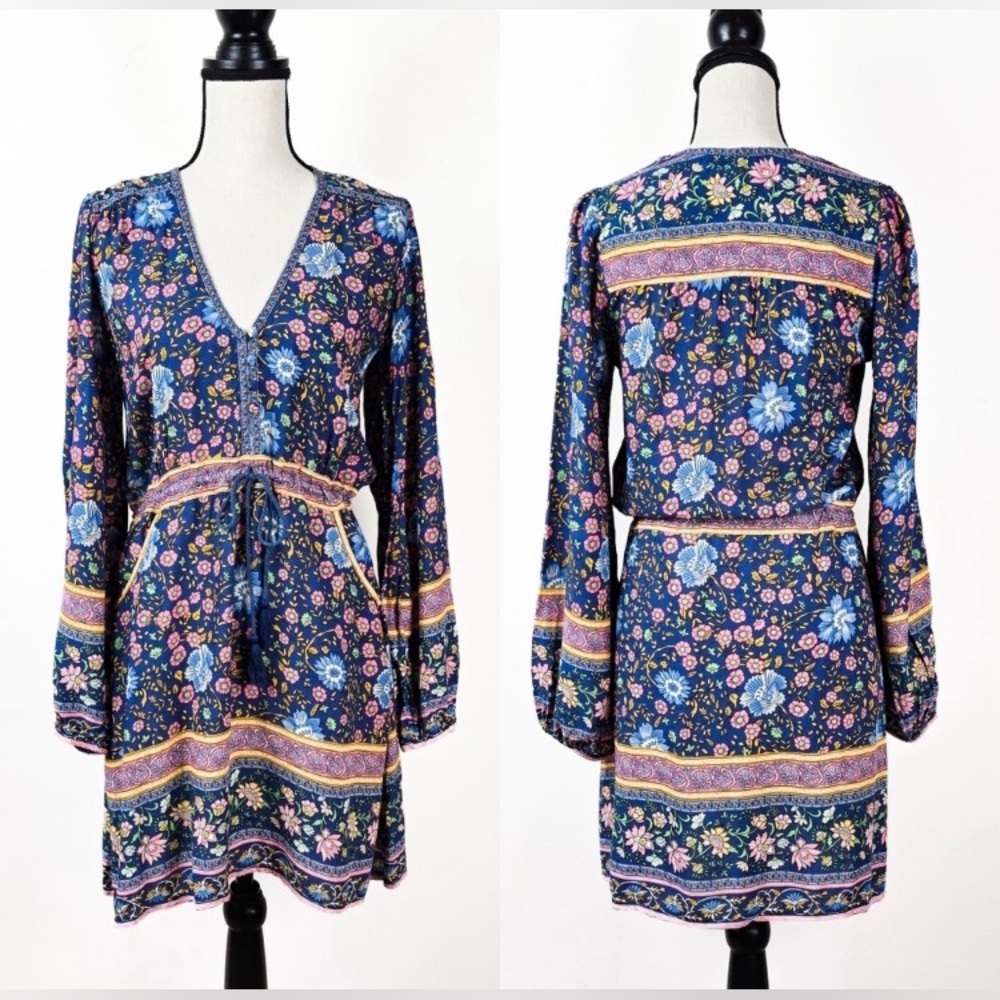 Spell Folktown Playdress, Size Large, Navy - Picture 5 of 12